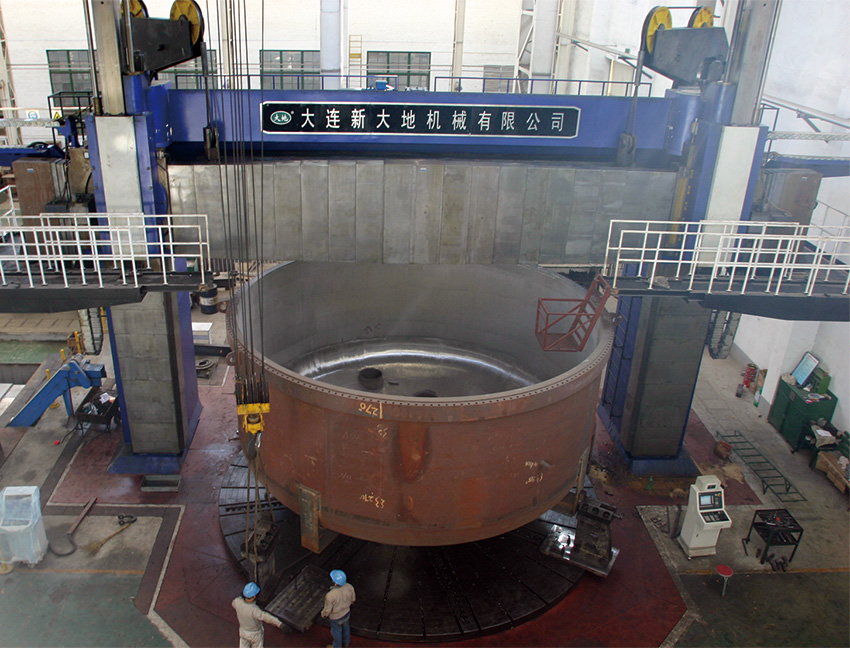 大型CK52-100×50/200雙柱數(shù)控立式車床(加工直徑10米)